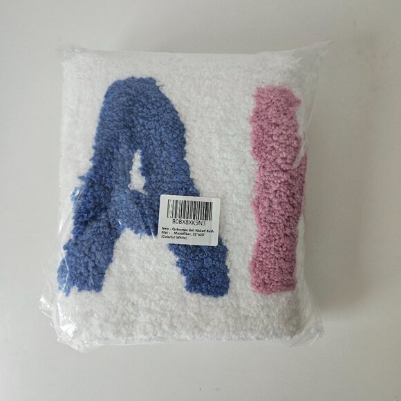 Get Naked Bathmat Bathroom Rug Microfiber 32"x20" Super Absorbent Non-Slip Plush - Picture 3 of 4